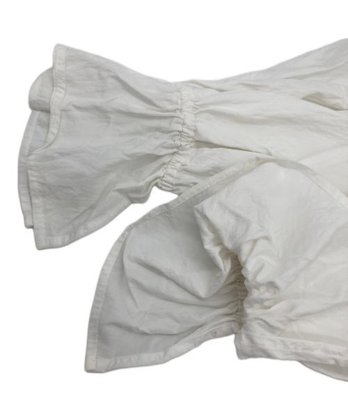 BEARDSLEY（ビアズリー）BEARDSLEY (ビアズリー) 《LIVETART》ギャザーカフスシャツ ホワイト サイズ:Fの古着・服飾アイテム