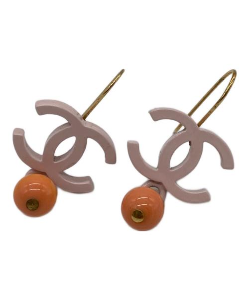 CHANEL（シャネル）CHANEL (シャネル) ココマークピンクボールピアス ピンク サイズ:-の古着・服飾アイテム