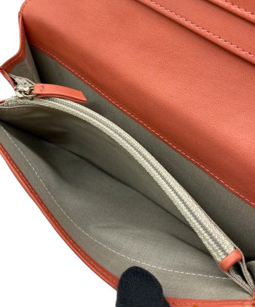 CHANEL（シャネル）CHANEL (シャネル) ブリリアントココマーク マトラッセ 2つ折り長財布 オレンジ サイズ:-の古着・服飾アイテム