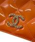 中古・古着 CHANEL (シャネル) ブリリアントココマーク マトラッセ 2つ折り長財布 オレンジ サイズ:-：34000円