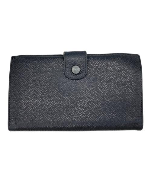 CHANEL（シャネル）CHANEL (シャネル) キャビアスキン デカココマーク 2つ折りがま口財布 ブラック サイズ:-の古着・服飾アイテム