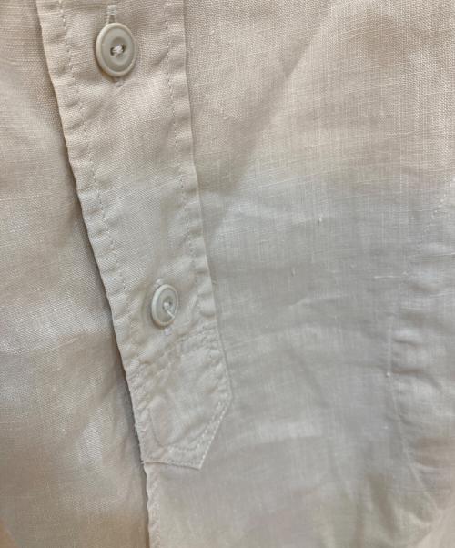 DANTON（ダントン）DANTON (ダントン) リネンバンドカラーシャツ アイボリー サイズ:34の古着・服飾アイテム