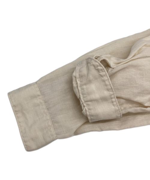 DANTON（ダントン）DANTON (ダントン) リネンバンドカラーシャツ アイボリー サイズ:34の古着・服飾アイテム