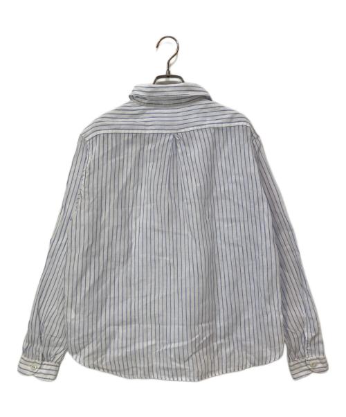 DANTON（ダントン）DANTON (ダントン) 丸襟ポケット付プルオーバーシャツ ブルー サイズ:34の古着・服飾アイテム