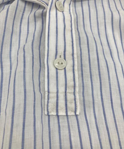 DANTON（ダントン）DANTON (ダントン) 丸襟ポケット付プルオーバーシャツ ブルー サイズ:34の古着・服飾アイテム