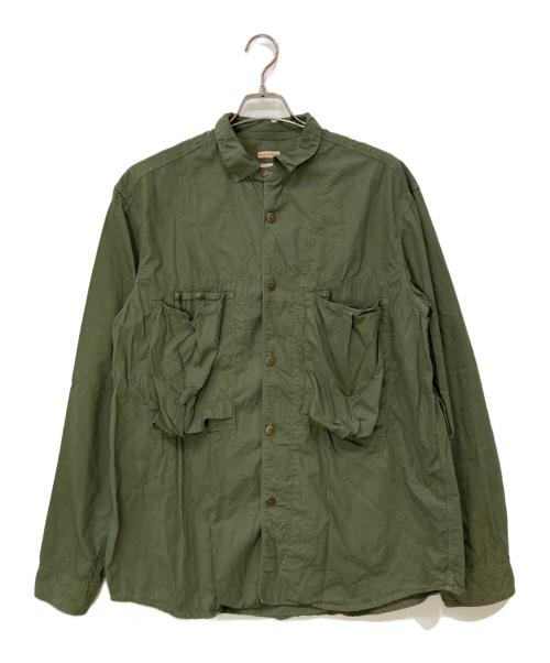 KAPITAL（キャピタル）KAPITAL (キャピタル) ブロードアノラックシャツ カーキ サイズ:XLの古着・服飾アイテム