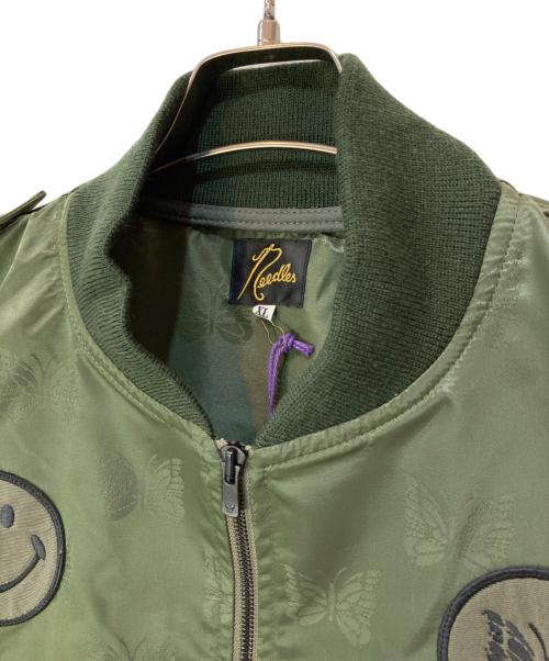 Needles（ニードルズ）Needles (ニードルズ) L2-B Jacket Papillon Jacquard Sateen カーキ サイズ:XLの古着・服飾アイテム