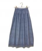COLLAGE GALLARDAGALANTEコラージュ ガリャルダガランテ）の古着「レースロングスカート」｜ブルー