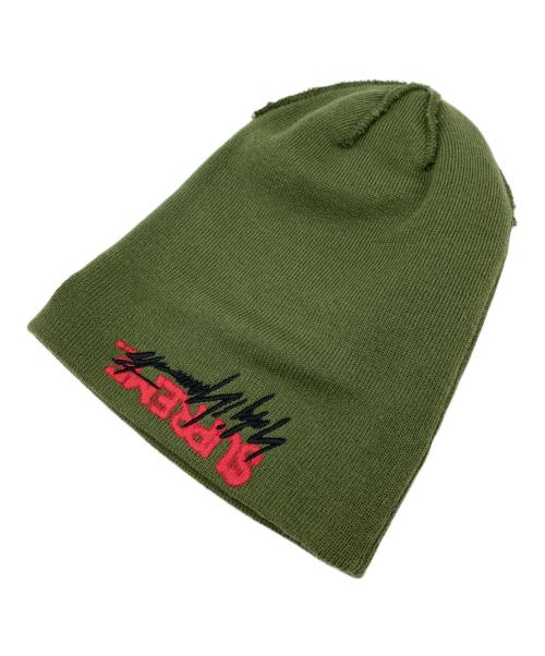 SUPREME（シュプリーム）SUPREME (シュプリーム) YOHJI YAMAMOTO (ヨウジヤマモト) New Era (ニューエラ) 20FW Beanie グリーン サイズ:-の古着・服飾アイテム