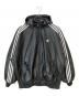 adidas（アディダス）の古着「Adilenium オーバーサイズ フェイクレザージャケット」｜ブラック