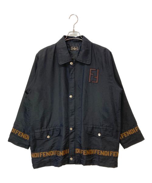 FENDI JEANS（フェンディ ジーンズ）FENDI JEANS (フェンディ ジーンズ) オールド ジップアップジャケット ブラック サイズ:-の古着・服飾アイテム