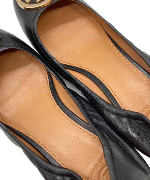 TORY BURCH（トリーバーチ）TORY BURCH (トリーバーチ) ナッパレザーバレエシューズ ブラック サイズ:7Mの古着・服飾アイテム