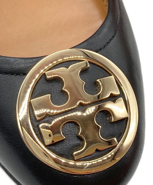 TORY BURCH（トリーバーチ）TORY BURCH (トリーバーチ) ナッパレザーバレエシューズ ブラック サイズ:7Mの古着・服飾アイテム