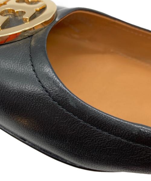 TORY BURCH（トリーバーチ）TORY BURCH (トリーバーチ) ナッパレザーバレエシューズ ブラック サイズ:7Mの古着・服飾アイテム