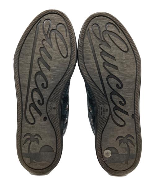 GUCCI（グッチ）GUCCI (グッチ) GGキャンバス ハイカットスニーカー ブラック サイズ:37の古着・服飾アイテム