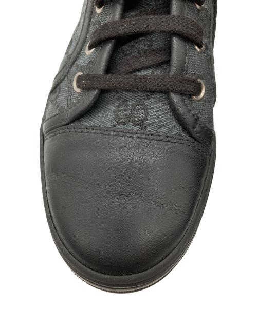 GUCCI（グッチ）GUCCI (グッチ) GGキャンバス ハイカットスニーカー ブラック サイズ:37の古着・服飾アイテム