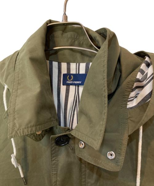 FRED PERRY（フレッドペリー）FRED PERRY (フレッドペリー) SOUTIEN MOUS PARKA/ソフトサポートパーカー モッズコート カーキ サイズ:Sの古着・服飾アイテム