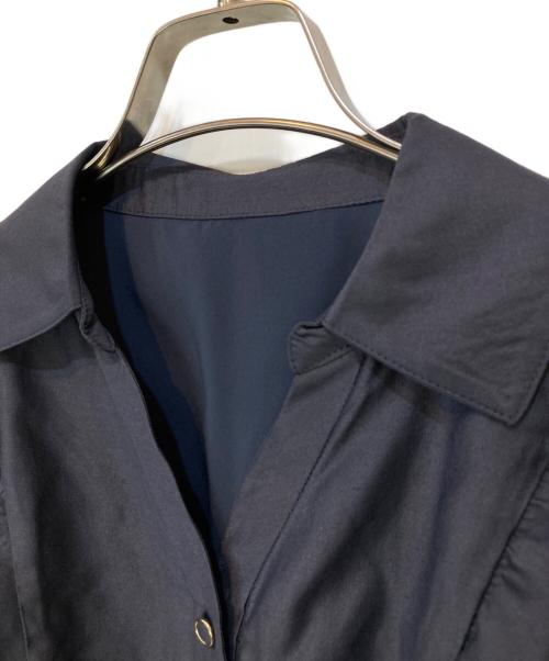 MISCH MASCH（ミッシュマッシュ）MISCH MASCH (ミッシュマッシュ) ダブルフリルシャツワンピース グレー サイズ:Sの古着・服飾アイテム