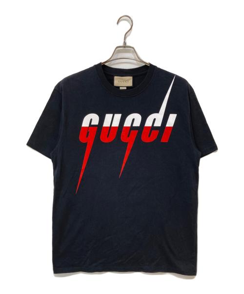 GUCCI（グッチ）GUCCI (グッチ) Blade Print Tee ブラック サイズ:Mの古着・服飾アイテム