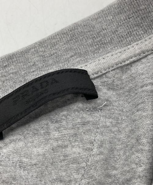 PRADA（プラダ）PRADA (プラダ) Cotton Jersey Tee グレー サイズ:Lの古着・服飾アイテム