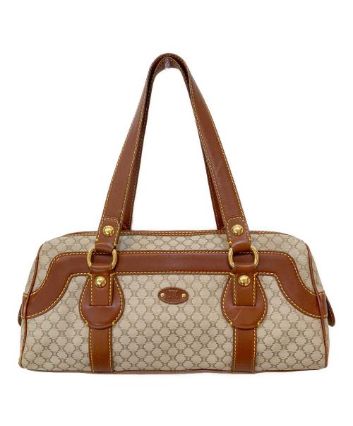 CELINE（セリーヌ）CELINE (セリーヌ) マカダム柄 ミニボストンバッグ ベージュ サイズ:-の古着・服飾アイテム