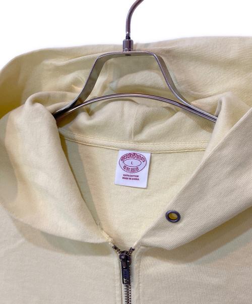 BROOKS BROTHERS（ブルックスブラザーズ）BROOKS BROTHERS (ブルックスブラザーズ) コットンジャージーフルジップフーディー イエロー サイズ:Lの古着・服飾アイテム