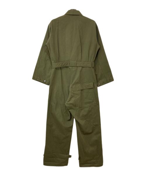 soerte（ソエルテ）soerte (ソエルテ) Herringbone Denim jump suit ヘリンボーンデニムジャンプスーツ グリーン サイズ:1の古着・服飾アイテム