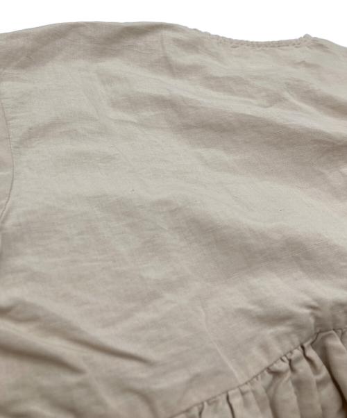 Gauze#（ガーゼ）Gauze# (ガーゼ) リネン混ブラウス ベージュ サイズ:Freeの古着・服飾アイテム