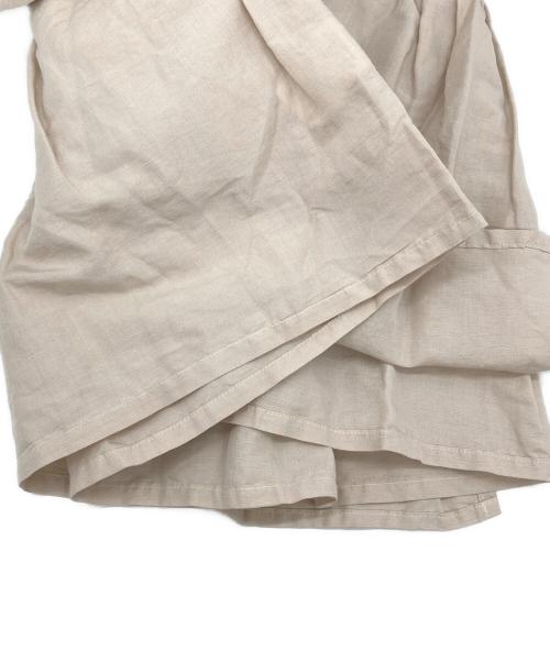 Gauze#（ガーゼ）Gauze# (ガーゼ) リネン混ブラウス ベージュ サイズ:Freeの古着・服飾アイテム