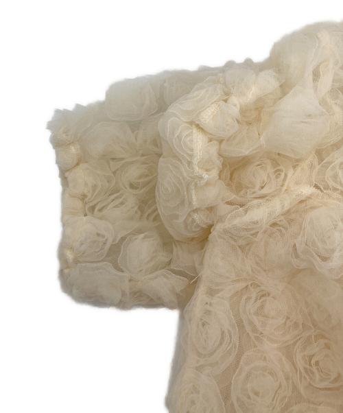 POPPY（ポピー）POPPY (ポピー) FLOWER BALLOON TULLE BOLERO ベージュ サイズ:Fの古着・服飾アイテム