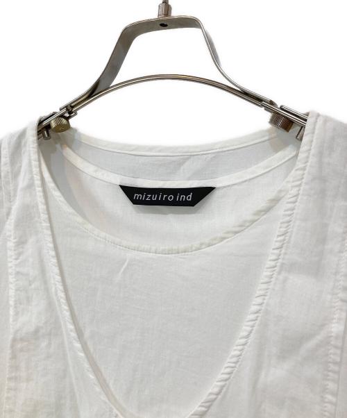 mizuiro-ind（ミズイロインド）mizuiro-ind (ミズイロインド) 長袖ブラウス ホワイト サイズ:-の古着・服飾アイテム