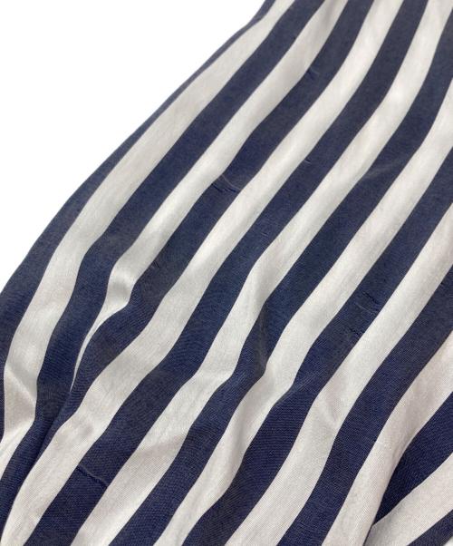 DEUXIEME CLASSE（ドゥーズィエム クラス）DEUXIEME CLASSE (ドゥーズィエム クラス) ワイヤーウォッシュ シャツ ホワイト×ネイビー サイズ:-の古着・服飾アイテム