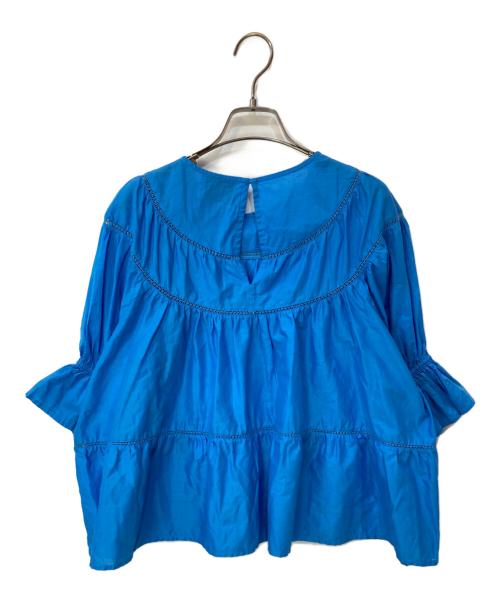 merlette（マーレット）merlette (マーレット) ティアードブラウス ブルー サイズ:XSの古着・服飾アイテム