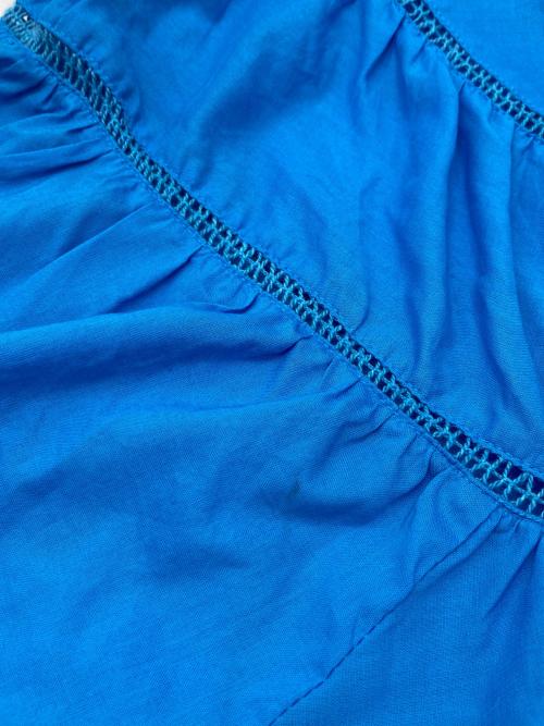 merlette（マーレット）merlette (マーレット) ティアードブラウス ブルー サイズ:XSの古着・服飾アイテム