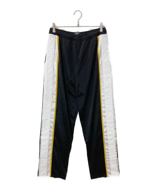 FENDI（フェンディ）FENDI (フェンディ) サイドラインメッシュロングパンツ ブラック サイズ:Mの古着・服飾アイテム