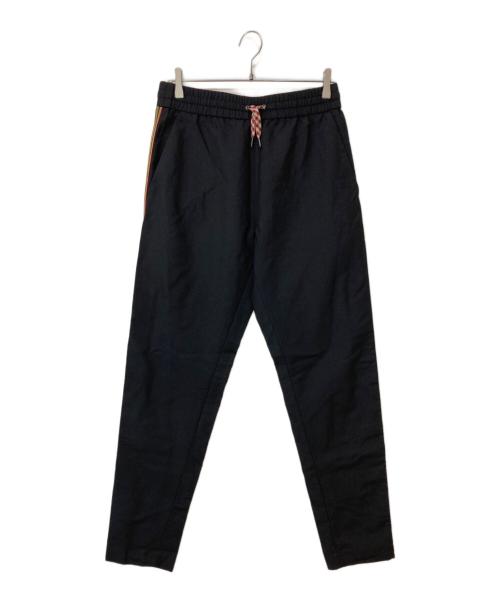 BURBERRY（バーバリー）BURBERRY (バーバリー) サイドライントラックパンツ ブラック サイズ:46の古着・服飾アイテム