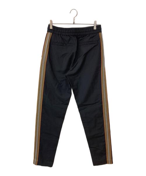 BURBERRY（バーバリー）BURBERRY (バーバリー) サイドライントラックパンツ ブラック サイズ:46の古着・服飾アイテム