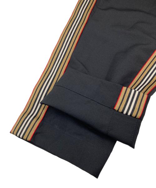 BURBERRY（バーバリー）BURBERRY (バーバリー) サイドライントラックパンツ ブラック サイズ:46の古着・服飾アイテム