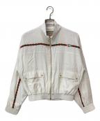 GUCCIグッチ）の古着「GGロゴ ビスコースジャケット」｜ホワイト