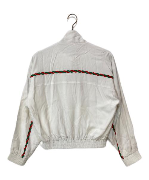 GUCCI（グッチ）GUCCI (グッチ) GGロゴ ビスコースジャケット ホワイト サイズ:44の古着・服飾アイテム