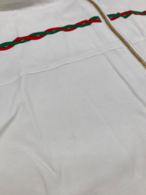 GUCCI（グッチ）GUCCI (グッチ) GGロゴ ビスコースジャケット ホワイト サイズ:44の古着・服飾アイテム
