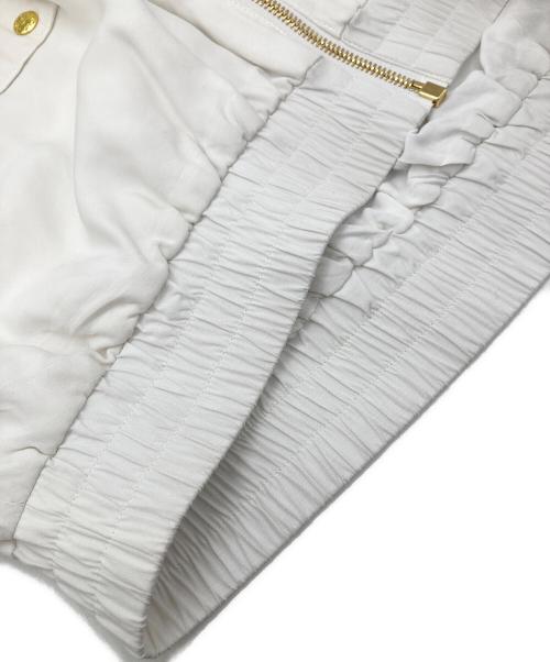 GUCCI（グッチ）GUCCI (グッチ) GGロゴ ビスコースジャケット ホワイト サイズ:44の古着・服飾アイテム