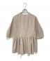 IENA (イエナ) ペプラムギャザーブラウス ベージュ サイズ:F：4000円