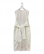 PUBLIC TOKYO 7パブリックトウキョウ）の古着「フクレジャガードノースリーブワンピース」｜ホワイト