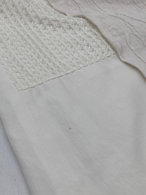 PUBLIC TOKYO 7（パブリックトウキョウ）PUBLIC TOKYO 7 (パブリックトウキョウ) フクレジャガードノースリーブワンピース ホワイト サイズ:FREEの古着・服飾アイテム