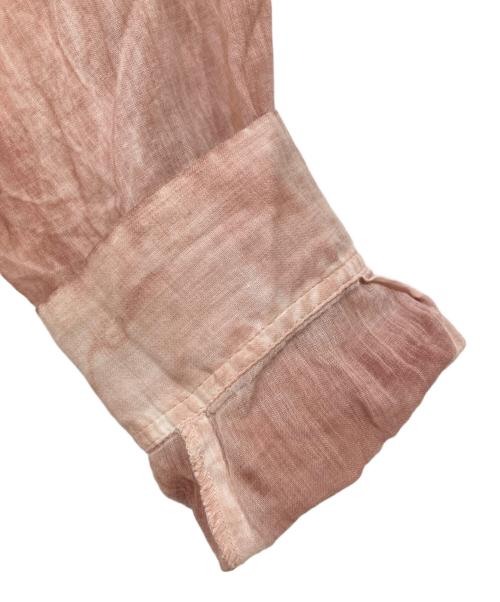 mizuiro-ind（ミズイロインド）mizuiro-ind (ミズイロインド) ピグメントダイシャツワンピース ピンク サイズ:-の古着・服飾アイテム