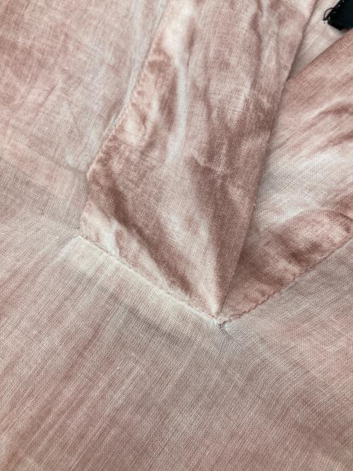 mizuiro-ind（ミズイロインド）mizuiro-ind (ミズイロインド) ピグメントダイシャツワンピース ピンク サイズ:-の古着・服飾アイテム