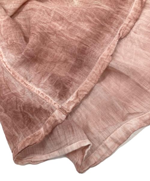 mizuiro-ind（ミズイロインド）mizuiro-ind (ミズイロインド) ピグメントダイシャツワンピース ピンク サイズ:-の古着・服飾アイテム