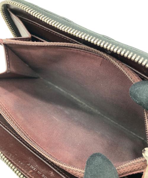 CHANEL（シャネル）CHANEL (シャネル) キャビアスキンマトラッセラウンドジップ財布 ブラックの古着・服飾アイテム