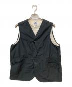 POST O'ALLSポストオーバーオールズ）の古着「Royal Traveler 60/40 ナイロンベスト」｜ブラック